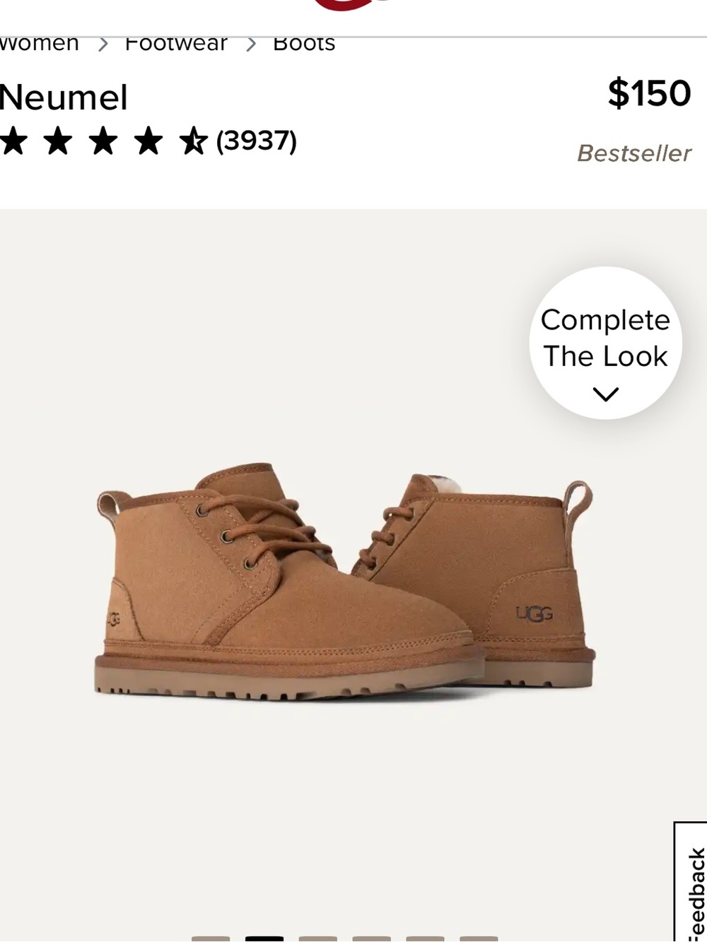 UGG Men Neumel Chukka Boot - Chestnut Brown